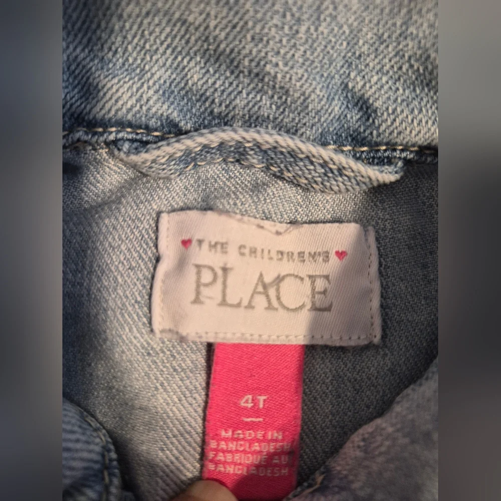 The Children's Place Light Blue Jean Baby Jacket